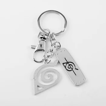 Naruto Aizsardzības pieres Logo Keychain Aksesuāri, Šautriņas, Šķēpu Kulons Atslēgu Gredzens Piekariņi Keychains Vīriešiem Zēni