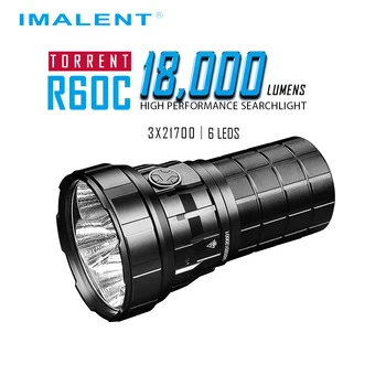 IMALENT R60C USB LED Lukturīti 18000LM Augstas Spēcīgs Gaismas Ūdensizturīgs ar 21700 Akumulatoru Iebruka, Patrulēšanu,Meklēšanas