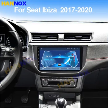 9inch 6G+128G Auto GPS SEAT Ibiza 2017 2018 2019 2020 Auto uzraudzīt Radio Multimediju Atskaņotājs, IPS 2.5 D galvas vienības atbalsta 4G LTE