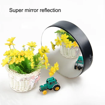 Uzlādējams Vinilplašu Displejs Stāvēt Kārta Spoguļu 360 Grādu Rotējoša par Fotogrāfiju, Rotaslietas un kolekcionējami priekšmeti