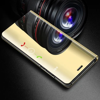 Smart Case For Samsung Galaxy S20 Ultra, Ņemiet vērā, 10 S8 S9 Plus S7 Malas Spogulis Skatu Āda Flip Cover For Samsung Galaxy S10 5G S10E