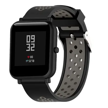 20mm Silikona siksna Huami Xiaomi amazfit rkp jaunatnes smart watch band Siksna krāsains Sporta Aproce 22mm Par huawei GT skatīties