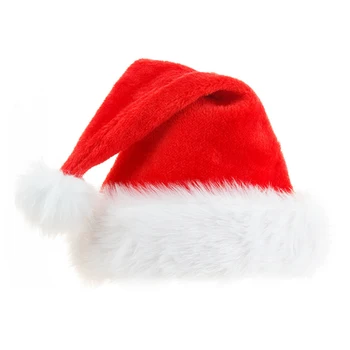 Sarkans Santa Cepures Ziemassvētku Cepure Pieaugušajiem/Bērniem, Jaunā Gada Rotājumi Bērniem Dāvanu Svētki Puse Aksesuārus, Ziemassvētku Dekori