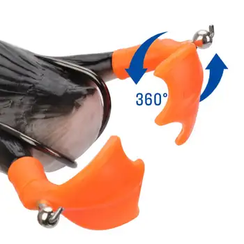 4pc Mīksto Lure Zvejas Pīļu 11cm 25g Topwater Modelēšana Peldošās Mākslīgo Ēsmu Plopping Šļakatām Kājām Varde Lure Asari Sams