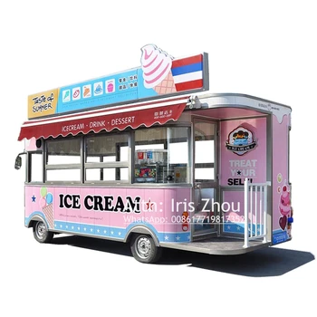 4.2 m garš komerciālo iela elektriskā mobilo ēdināšanas truck/ pārtikas piekabes grozs/ ice cream truck