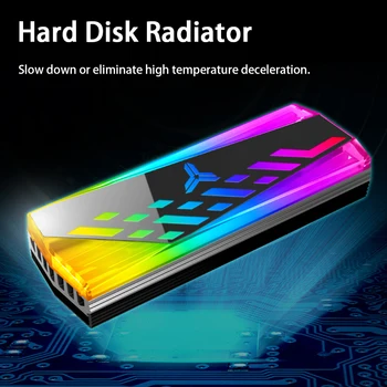 Cietā Diska Radiatoru Viegli Uzstādīt Portatīvo Daudzfunkciju Rezerves Daļas, Izturīgs, Kompakts RGB Led Siltuma Izkliedi M 2 SSD
