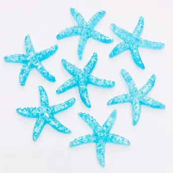 8Pcs Gļotas Piekariņi Starfish Apdares Skaidrus/Pūkains Dubļu Lodziņā Populāras Bērnu Rotaļlietas Bērniem Gļotas DIY Komplektu Piederumi Modelēšanas Māls