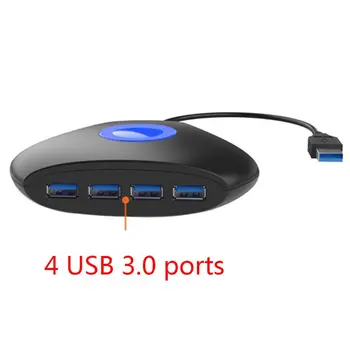 USB3.0 4Port USB HUB Adapters Sadalītājs Daudzu Expander PC Klēpjdatoru, mobilo telefonu