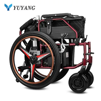 Alumīnija sakausējuma pārnēsājamie mehāniskās electreic ratiņkrēslā ar suku mehānisko