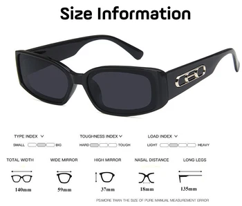 Mazs Taisnstūris Saulesbrilles Sieviešu 2019 Zīmolu, Dizainu, Vintage, Saules brilles Vīriešiem Brilles UV400 oculos Gafas De Sol Ar Lodziņu