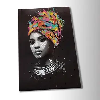 Anotācija Āfrikas Sievietēm Krāsošana Plakāti, Kanvas Gleznas, Plakātu Drukāšana Sienas Mākslu, viesistaba, Mājas Dekoru 1T