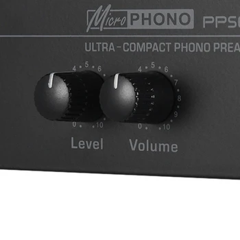 ABKT-Pp500 Ultra-Kompaktās Phono Preamp Preamplifier ar Līmeni & Skaļuma Kontrole Rca Ieejas & Izejas, 1/4 Collu Trs Izejas Saskarne