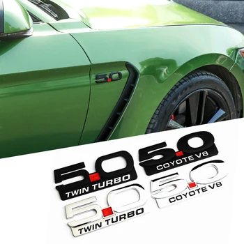 Jaunā Auto 3D Metāla 5.0 Logo Uzlīmi, Emblēmu Žetons Uzlīmes Mercedes-Benz, BMW, Porsche Volkswagen, Opel, Audi Buick, Ford, Jeep
