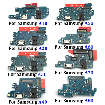 Samsung A80 A70 A60 A50 A40 A30 A20 A10 A21 A21S A70S A51 A71 A7 A9 2018 A750 A202F USB Lādētāja Uzlādes Doks Port Savienotājs