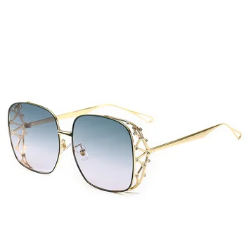 Ir 2021. Vintage Kvadrātveida Dimanta Saulesbrilles Sieviešu Modes Kristāla Luksusa, Saules Brilles Sieviešu Personības Klasiskās Brilles UV400 Unisex