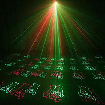 ZjRight Lāzera skatuves gaismas efektu INFRASARKANO staru Tālvadības Red Green 12 modelis Ziemsvētki koks dekori Āra projekcijas KTV bārs dj disco party gaismas