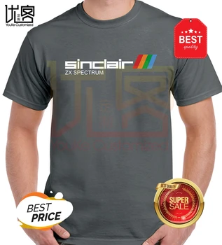 Personības Iedvesmots Sinclair Zx logo, T-Kreklu apdruka Vīriešu sieviešu Vasarā Kokvilnas Komandas Lakrosa Vīriešu Top Tautas Normāli Tee Krekli