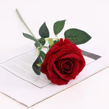 10pcs Mākslīgie Ziedi, Rozes, Kāzu Mājas Rotājumi Valentīna Diena Dāvanu
