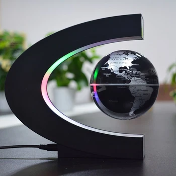 3 Collu C Elektronisko Formu Magnētiskā Levitation Peldošās Pasaulē Pasaules Karti ar LED Gaismām, Dzimšanas dienas Dāvanu, Mājas Apdare 2017 Jaunas