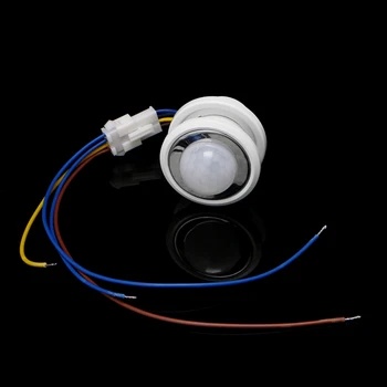 40mm LED PIR Detektors Infrasarkans Kustības Sensors Slēdzis ar Laika Aiztures Regulēšana
