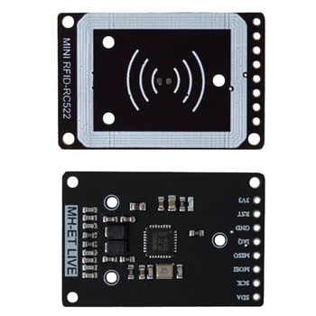 Mini Rc522 Rfid Sensoru Modulis Karšu Lasītājs Rakstnieks Modulis I2C Iic Interfeiss Ic Card Rf Sensora Modulis Ultra-Mazs Rc522 13.56 Mhz