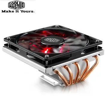 Cooler Master RR-T520-16PK 5 heatpipe CPU Cooler Fan 12cm LED Kluss Radiators Mini Gadījumā HTPC Intel AMD Desktop PC CPU Dzesēšanas