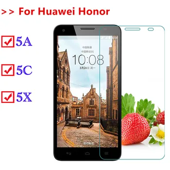 9H Drošības Ekrāna Aizsargs, Par Huawei Honor 5X 5.A 5.C godu 5 x honor5a Stikla Filmu Par Huawei honor 5 c 5.a 5x Aizsardzības Stiklu