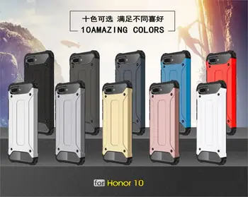 Lietā Par Godu 10 Aprīkots Tālrunis Gadījumā, Huawei Honor 10 Segtu Triecienizturīgs TPU + PC Hibrīda Bruņas Fundas Par Huawei Honor 10 Lietā