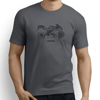 2019 Zīmola Tshirt Homme Tees Drukāt Harajuku itālijas Klasisko Motociklu Fani 848 Evo Corse Se 2013 Iedvesmoja Motociklu tee Krekls