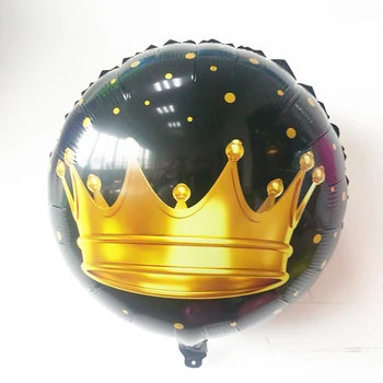 1gb 18inch zelta kronis folijas gaisa balons princis, princese baby dušas 20 1. dzimšanas dienu coroa puse rotājumi pieaugušo globusi