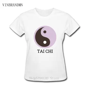 Kung Fu Meistars Karatē T-Krekls Ķīniešu Rakstzīmes, Tai Chi, Drukāt Yin Un Yang T Krekli Jaunu Taiczi Ķīna Stils Sievietes Ikdienas Topi, T-Veida