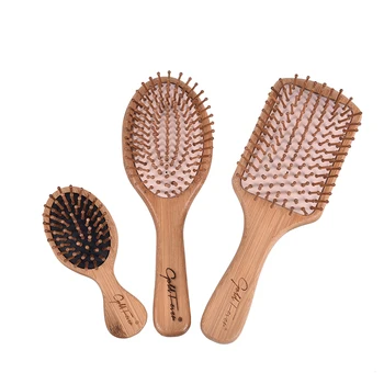 Antistatiska Masāžas Ķemme Paddle Brush Combanti-static Dabiskā Koka Masāžas Hairbrush Ķemme Galvas ādas Veselības Aprūpes Paddle Brush