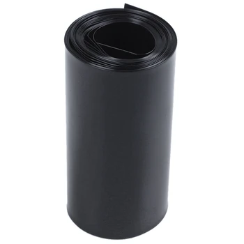70mm/44mm PVC Siltuma Sarukt Caurules Ietīt Melnās 2m 6.5 pēdas uz 18650 Akumulatoru