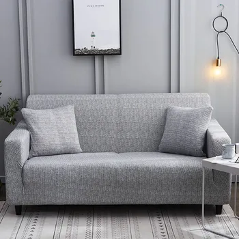 Elastīga Mēbeles Aizsargs Spandex Poliestera Sofa Cover All-inclusive Dzīvojamās Istabas Dīvāna Ietver Anti-netīrās Vienkārši Slipcovers