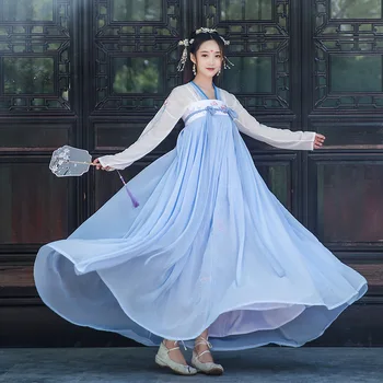 Seno Ķīniešu Kostīmu Pasaku Cosplay Hanfu Kleita Sievietēm Vintage Tang Uzvalks Meitene Noble Princess Kostīmu Tautas Deju Apģērbs