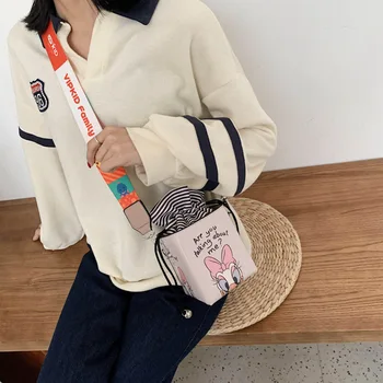 Disney meitene pu konfektes messenger bag kārtas maisā Mickey mouse, karikatūra siksniņu, plecu soma sieviešu modes rokassomu