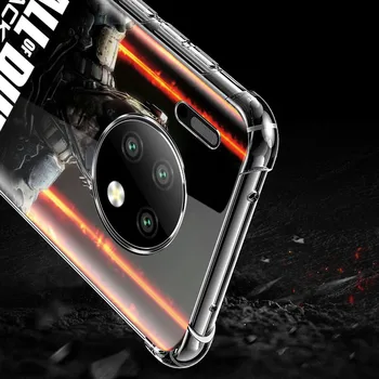 Call of Duty II Pasaules Kara Gadījumā Huawei Y9 Ministru 2019 Y9s Y6 Y7 Y5 Mate 30 5G 20 Pro 10 Lite drošības Spilvens Anti-Fall Tālruņa Vāciņu