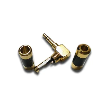 3.5 mm Audio Jack Plug Savienotājs 3.5 mm Gold Plated elkoņa Austiņu spraudni, 3 Polu, stereo DIY Austiņu Adapteri AUX Converter YS-181