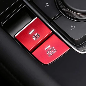 Auto Alumīnija, Rokas Stāvbremzes AUTO TURIET Pogu nosedzošais Rāmis Melns, Uzlīmes priekš Mazda 3 Axela CX-30 MX-30 2020. gadam