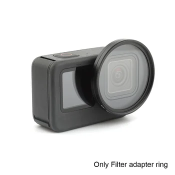 52mm Converter Mount Filtra Adapteris Gredzenu Profesionālās Izturīga UV Objektīvu Piederumi Action Camera Alumīnija Sakausējuma Gopro Hero 9