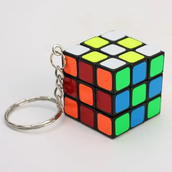 Mini spēle Magic cube Keychain 3x3x3 3CM stāsts kubi Kulons izglītības bērns gamesTwist Puzzle Rotaļlietas Bērniem rotaļlietas, Dāvanu