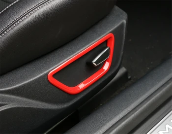 ABS Automašīnas salona Apdare Sēdekļu Pielāgotu Pogu Rāmja Vāks Ford Mustang+ Stilīgs Uzlīmēm, Krāsains Dekoratīvās Uzlīmes