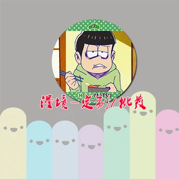 58MM Anime Matsuno Osomatsu Matsuno Karamatsu Choromatsu Ichimatsu Broša Spraudītes Ikonas Mugursoma Osomatsu San Fani Savākt