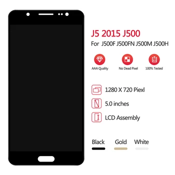 Samsung Galaxy J5. gadam LCD Displejs, Touch Screen Digitizer Montāža TFT Par SM J500F J500H J 5. GADAM 500H Sm-J500H Tests