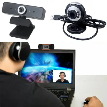 Web kameras Digitālo HD Video, Kamera Praktiski Webcam Kamera ar MIC un Klipu-uz Datora, DATORU, Klēpjdatoru Webcam
