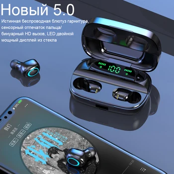 Jaunu TWS Bluetooth 5.0 bezvadu austiņas touch digitālais displejs trokšņa samazināšanas stereo austiņas sporta austiņas ar uzlādes compart