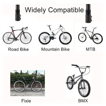 Augstas kvalitātes velosipēda stūres extender melns velosipēda priekšējā dakša palielināt extender extender kalnu velosipēdu 