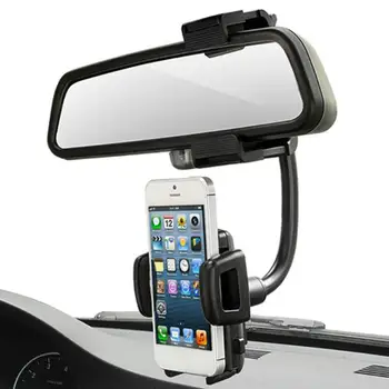 Automašīnas Atpakaļskata Spogulī, Mount Tālruņa Turētājs Stāvēt Mobilo Tālruni, GPS Tablet Statīva Turētājs IPhone Xiaomi Auto Interjera