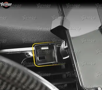 Auto telefona turētājs gadījumā Mitsubishi Outlander 2013-2019 Alumīnija Sakausējumu liešanai 1 komplekts apdare auto stils accesories interjera
