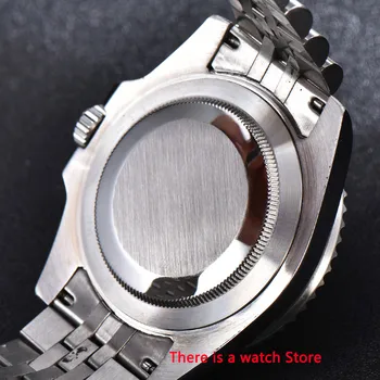 Bliger 40mm Automātisko, Mehāniskās Vīriešiem Skatīties Sterilā Skalu Sapphire Kristāla GMT Skatīties Gaismas Ūdensizturīgs Kalendāra rokas Pulkstenis Vīriešiem